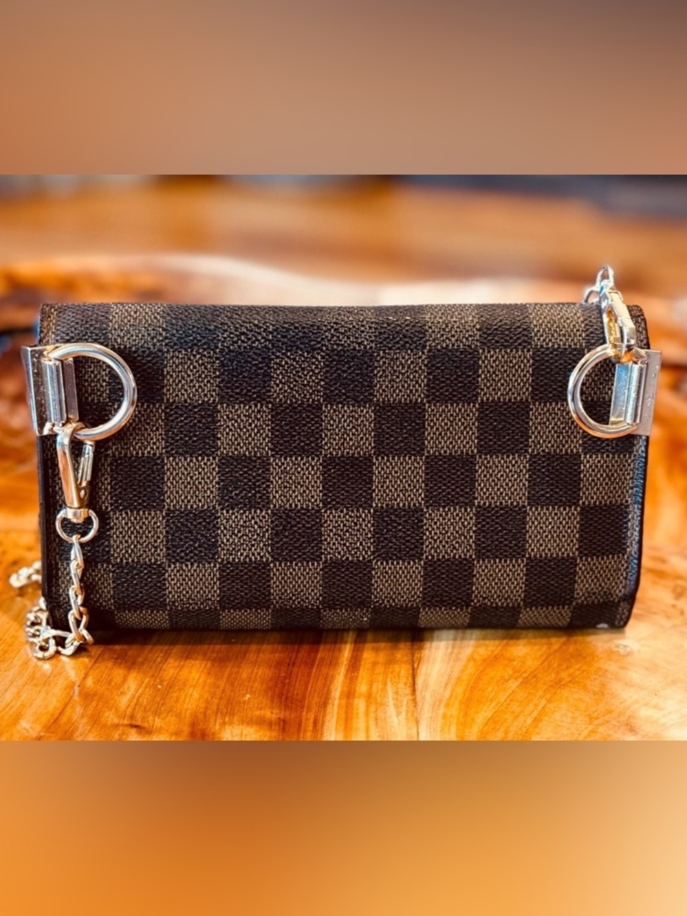 Louis Vuitton DAMIER international vintage converted Crossbody wallet - Picture 4 of 16
